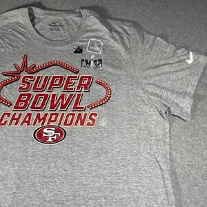 NWT Nike San Francisco 49ers Men’s XXL Super Bowl Champions Grey Sports T-Shirt